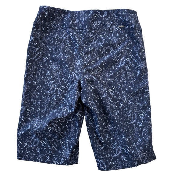 S.C. & CO. Women's Blue Pull On Stretch Rayon Blend Bermuda Shorts Size 10 - Picture 2 of 11